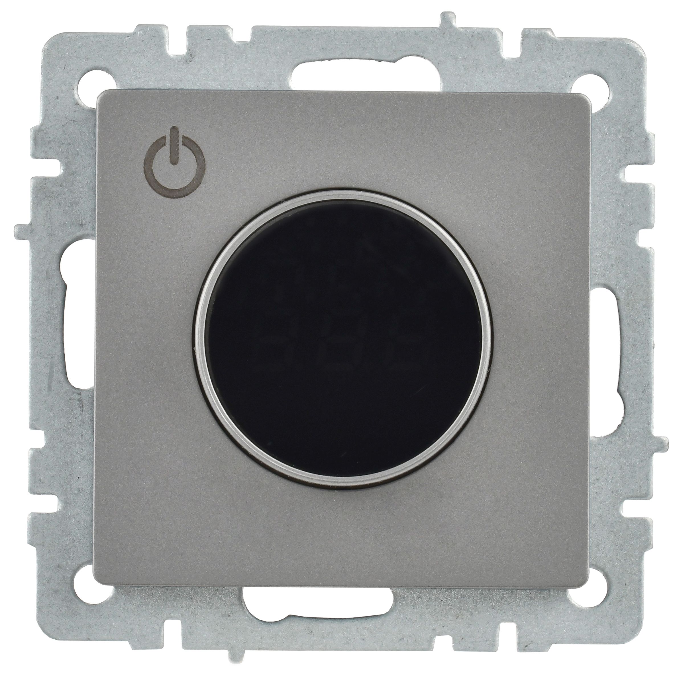 BRITE Термостат электронный с индикацией ТС10-1-БрС сталь ИЭК