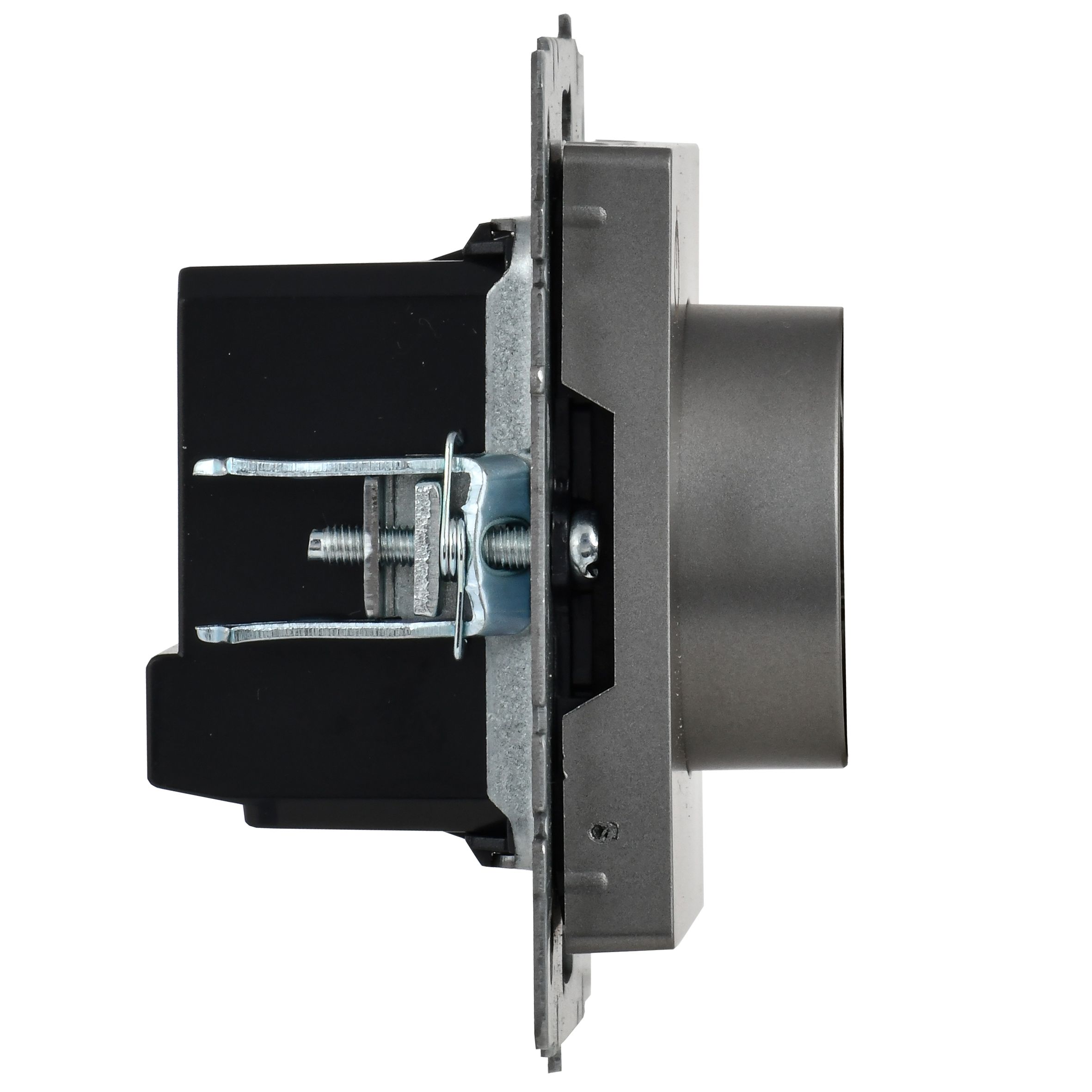 BRITE Термостат электронный с индикацией ТС10-1-БрС сталь ИЭК