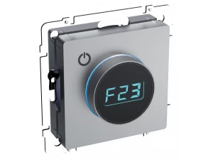 BRITE Термостат электронный с индикацией ТС10-1-БрС сталь ИЭК
