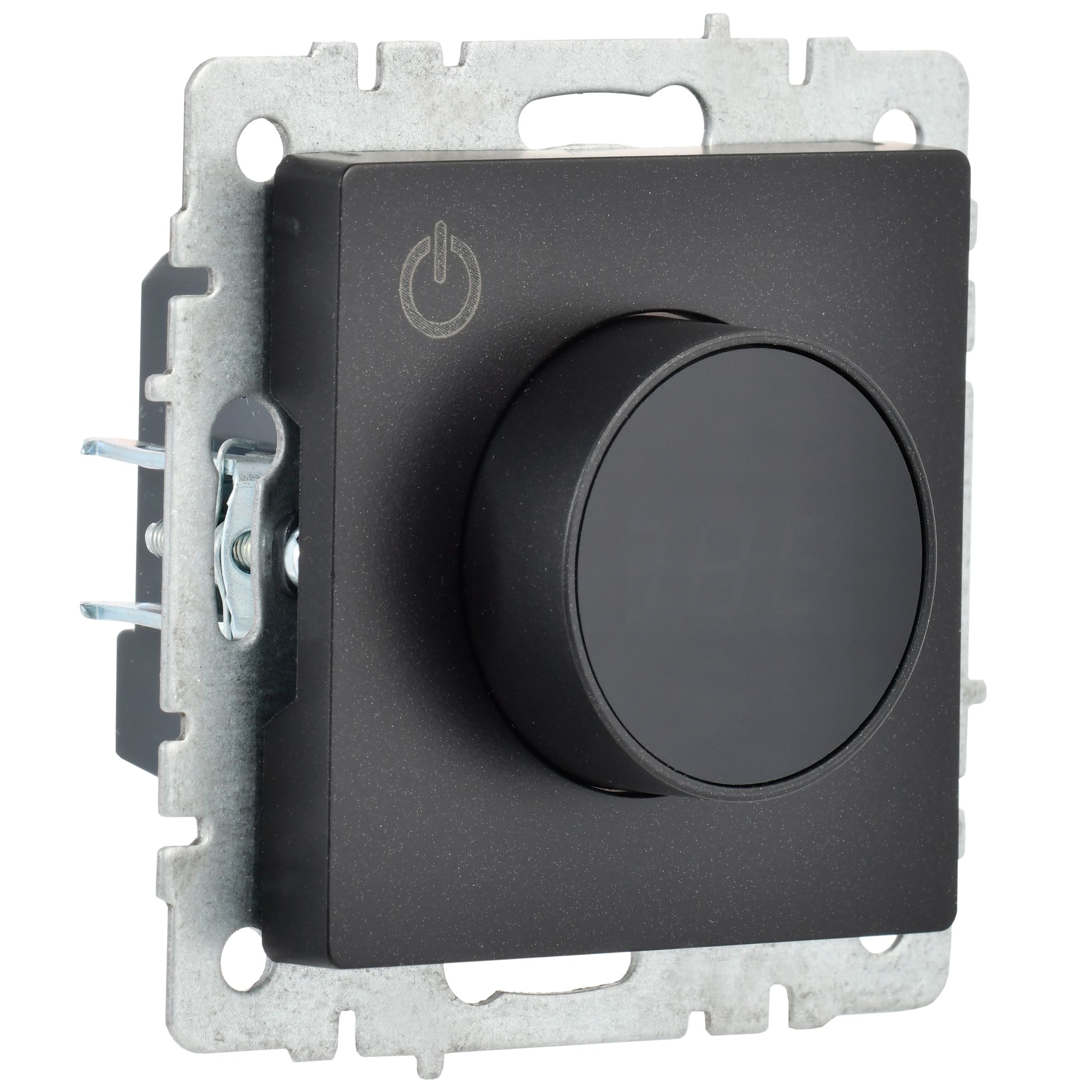 BRITE Термостат электронный с индикацией ТС10-1-БрЧ черный ИЭК