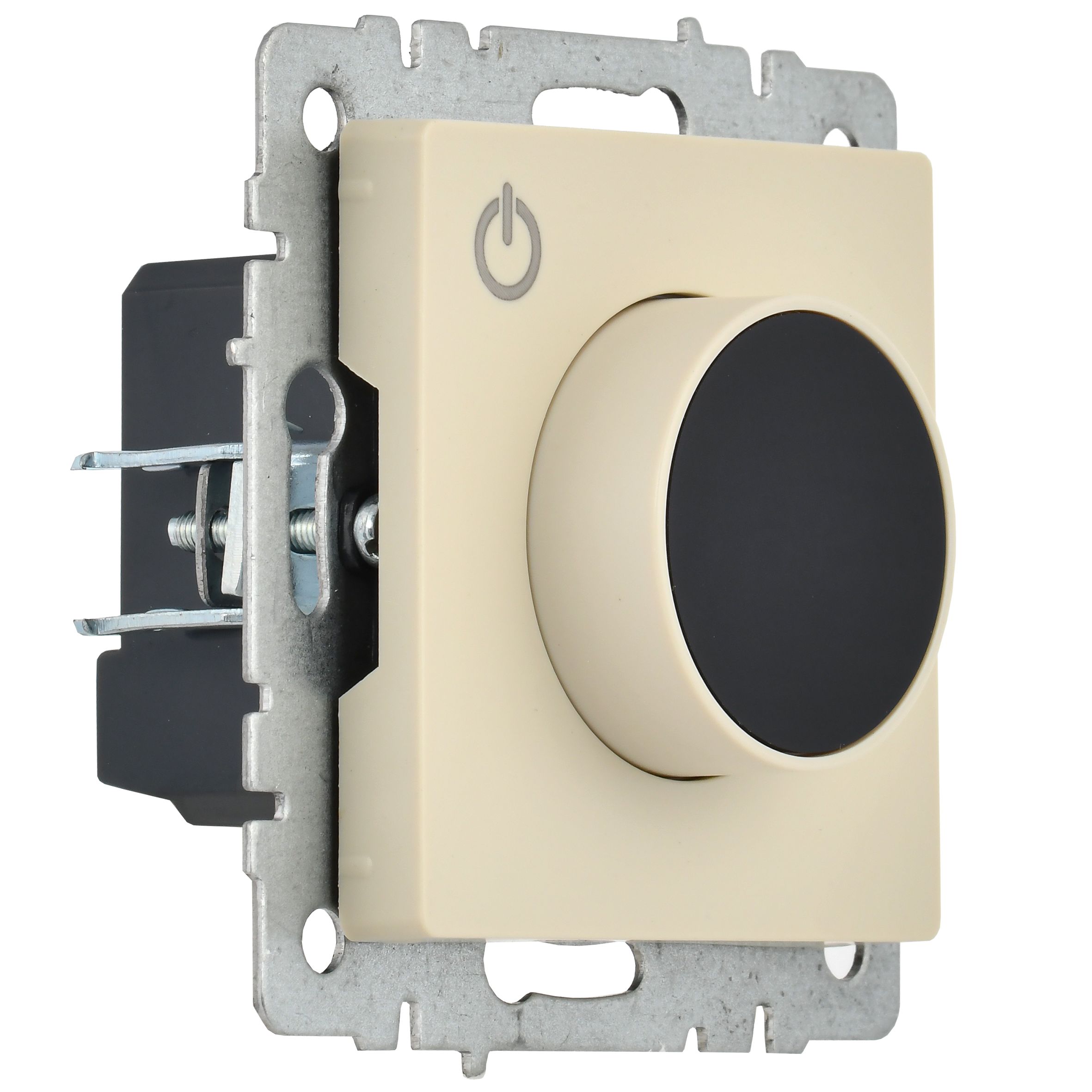 BRITE Термостат электронный с индикацией ТС10-1-БрКр бежевый ИЭК