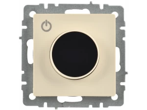 BRITE Термостат электронный с индикацией ТС10-1-БрКр бежевый ИЭК