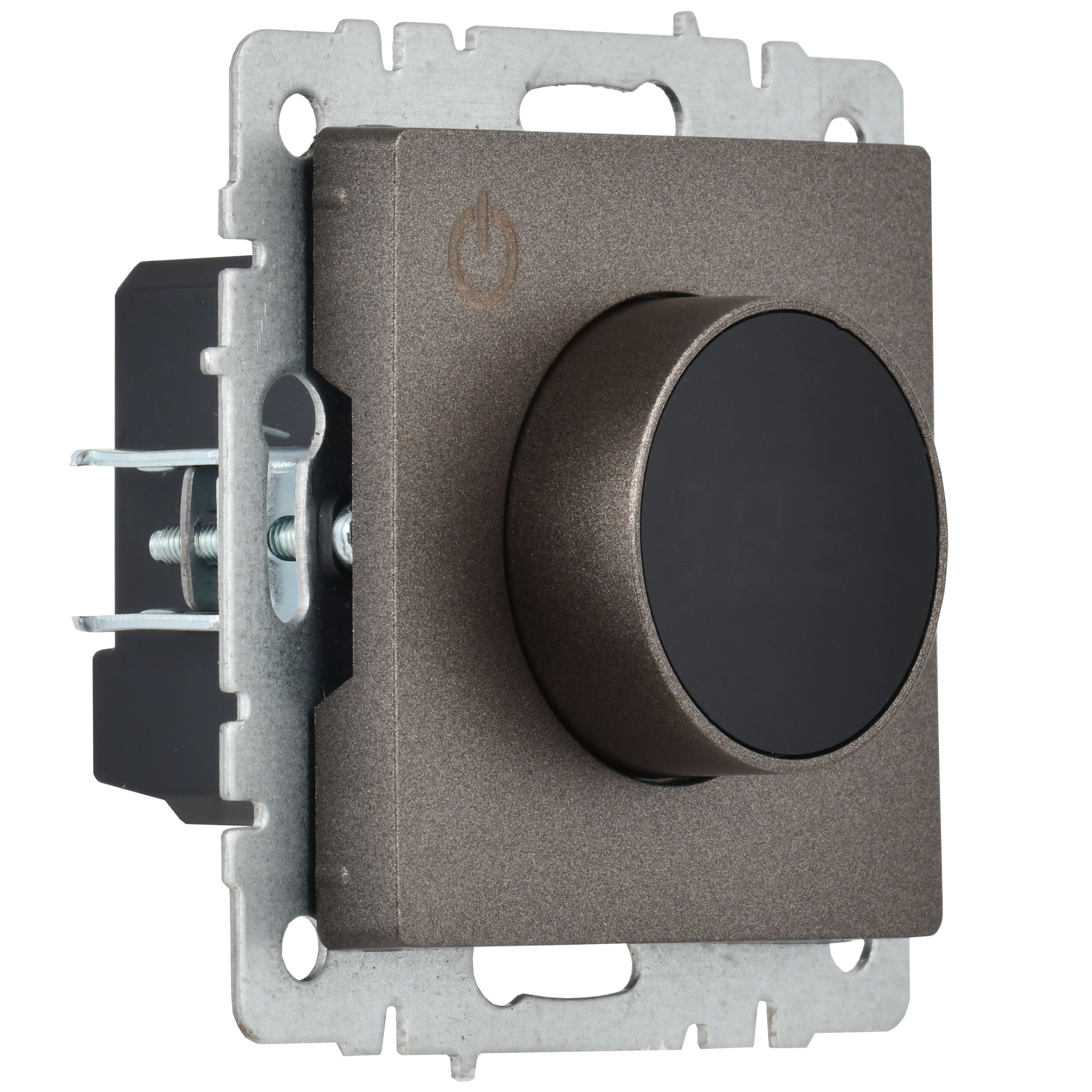 BRITE Термостат электронный с индикацией ТС10-1-БрТБ темная бронза ИЭК