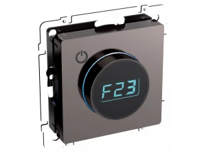 BRITE Термостат электронный с индикацией ТС10-1-БрТБ темная бронза ИЭК