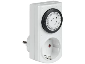 РТМ-1 Розетка-таймер механический 30мин 24ч 48on/off 16А IP20 белая ИЭК