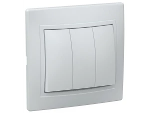 Выключатель ВС10-3-0-ККм 3кл 10А КВАРТА (кремовый) ИЭК