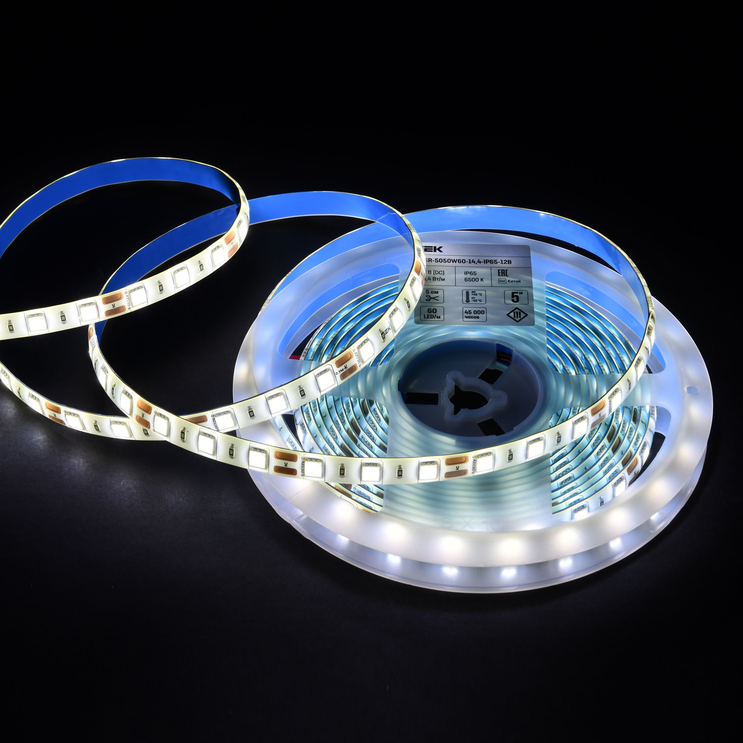 Лента LED 5м LSR-5050W60-14,4-IP65-12В ИЕК