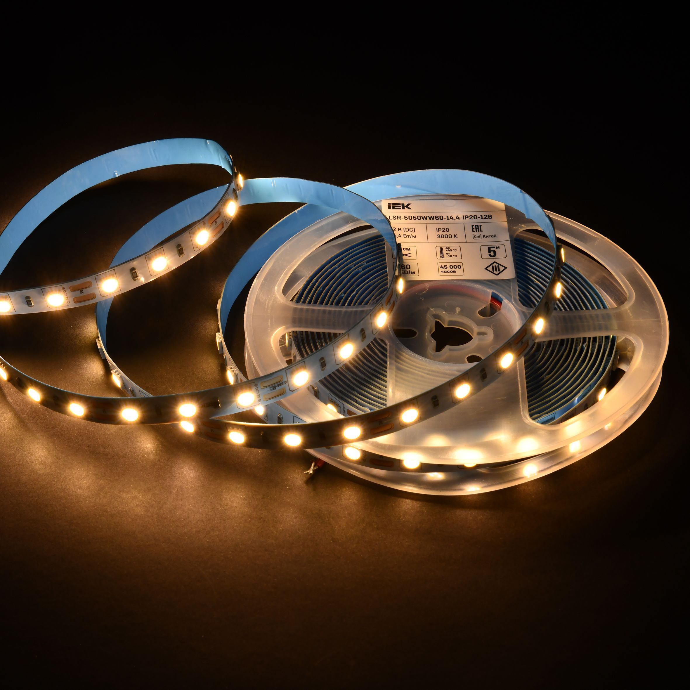 Лента LED 5м LSR-5050WW60-14,4-IP20-12В ИЭК