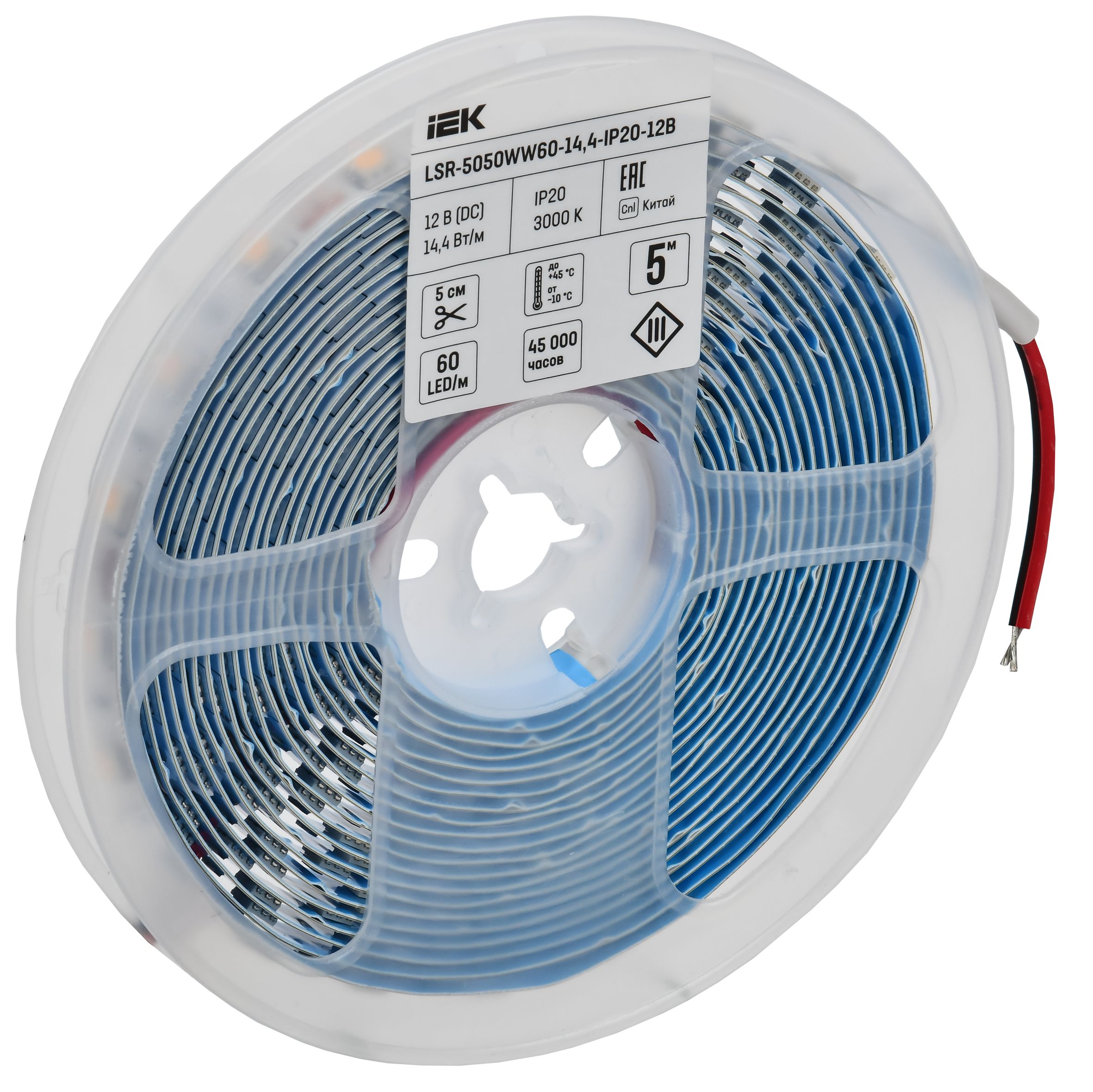 Лента LED 5м LSR-5050WW60-14,4-IP20-12В ИЭК