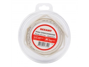 Трубка термоусаживаемая ТУТ нг 3,0/1,5мм, белая, ролик 2,44м REXANT 29-0001