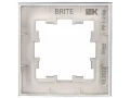 BRITE Рамка 1-местная РУ-1-2-Бр стекло маренго матовый ИЭК