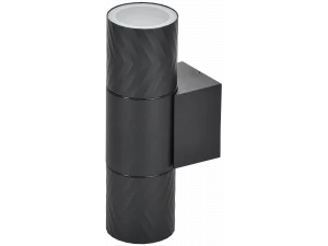 LIGHTING Светильник уличный 5108 настенный под лампу 2хGU10 IP65 черный IEK