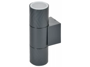 LIGHTING Светильник уличный 5108 настенный под лампу 2хGU10 IP65 серый IEK