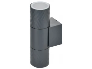 LIGHTING Светильник уличный 5108 настенный под лампу 2хGU10 IP65 серый IEK