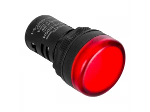 Индикатор ND16-22DS/2C красный, компактный, встроенный резистор, IP65 AC/DC24B (R) CHINT 828114