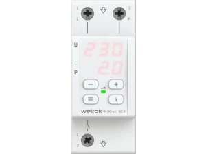 Реле напряжения с контролером тока Welrok VI-50 red