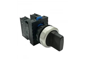 Переключатель без подсветки NP8-20X/372, 3 положения, черная, 2НО, IP65 (R) CHINT 578768