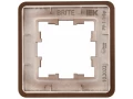 BRITE Рамка 1-местная РУ-1-1-Бр металл коричневый RE AL IEK
