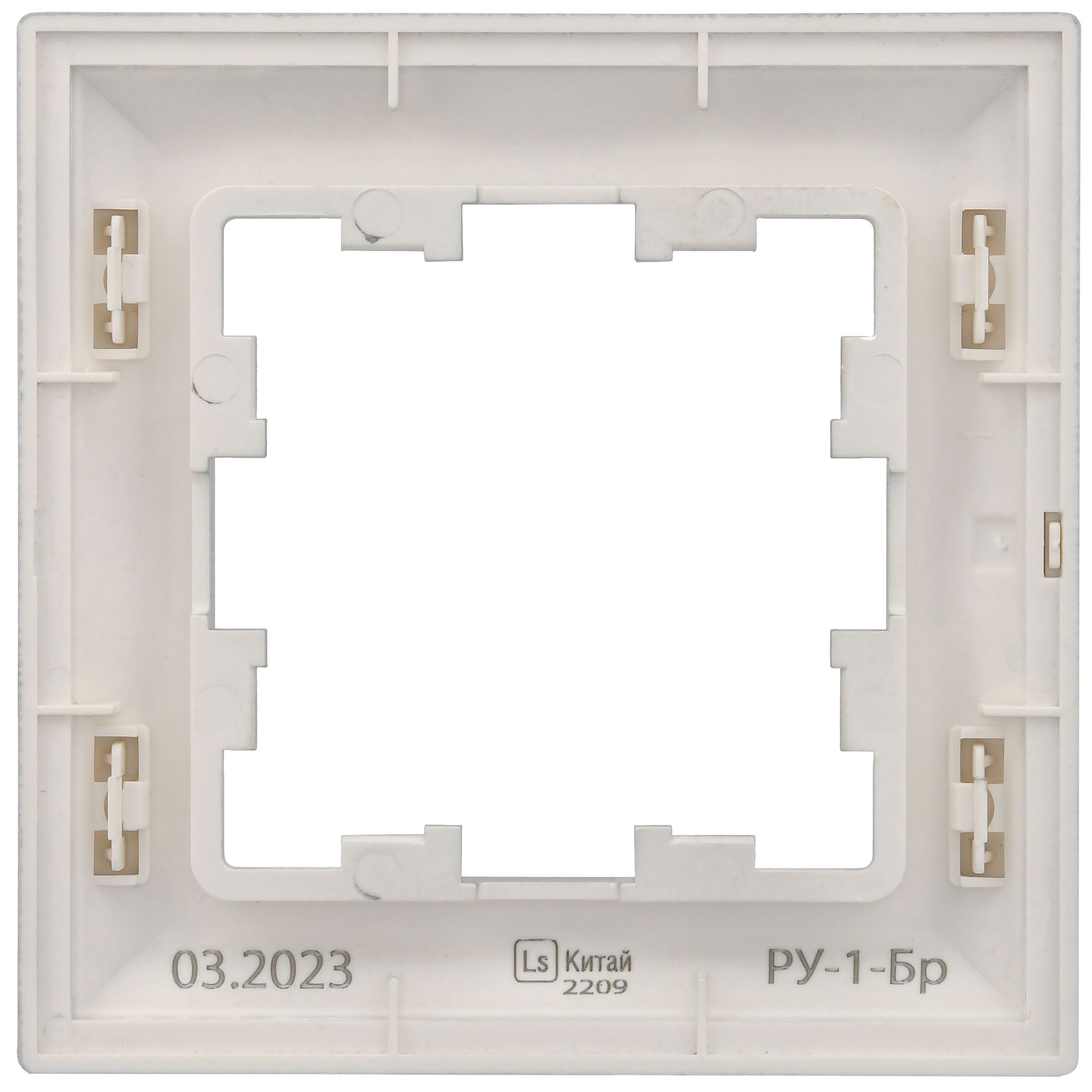 BRITE Рамка 1-местная РУ-1-Бр алюминий/алюминий IEK