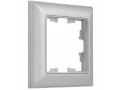 BRITE Рамка 1-местная РУ-1-Бр алюминий/алюминий IEK