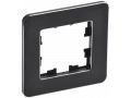 BRITE Рамка 1-местная РУ-1-1-Бр металл черный RE IEK