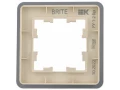 BRITE Рамка 1-местная РУ-1-2-Бр стекло песчаный RE IEK