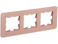 BRITE Рамка 3-местная РУ-3-2-Бр стекло дымчатый RE IEK