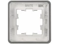 BRITE Рамка 1-местная РУ-1-1-Бр металл титан RE IEK
