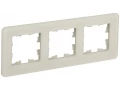 BRITE Рамка 3-местная РУ-3-2-Бр стекло песчаный RE IEK