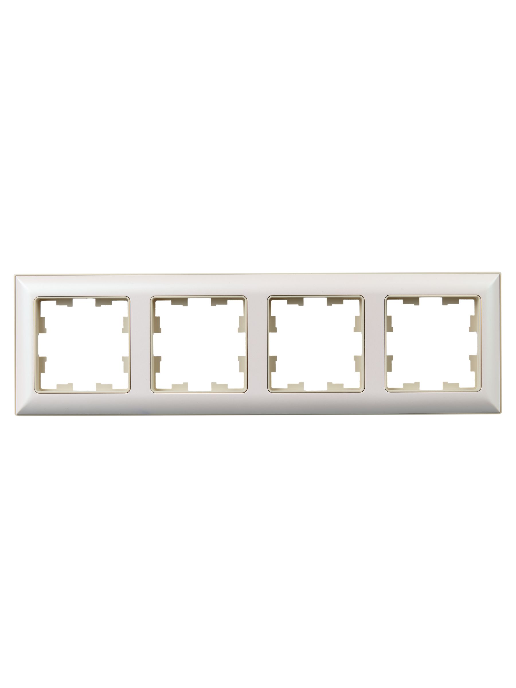 BRITE Рамка 4-местная РУ-4-Бр бежевый/жемчужный IEK