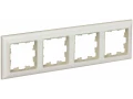 BRITE Рамка 4-местная РУ-4-Бр бежевый/жемчужный IEK