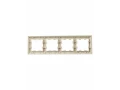 BRITE Рамка 4-местная РУ-4-Бр бежевый/жемчужный IEK