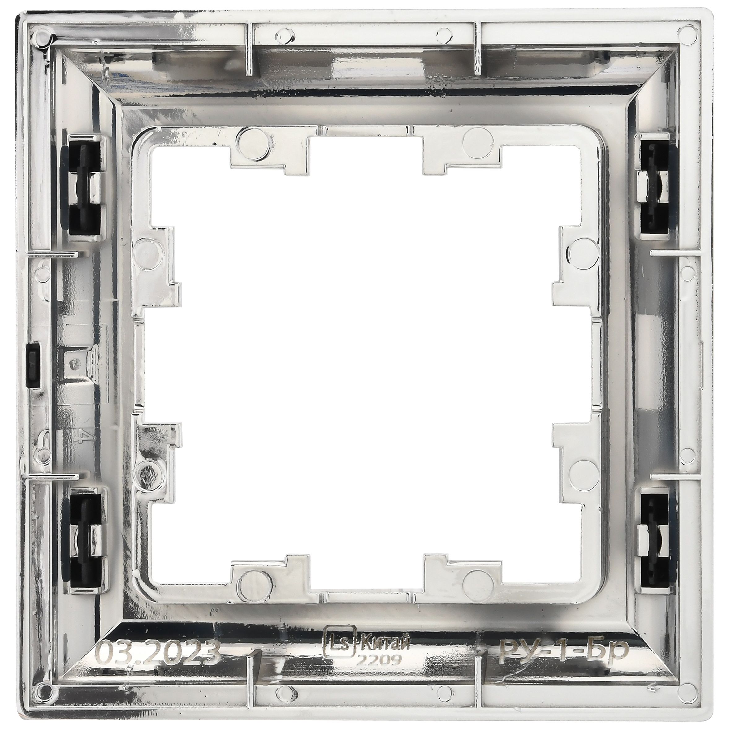 BRITE Рамка 1-местная РУ-1-Бр хром/черный IEK