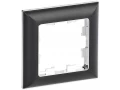 BRITE Рамка 1-местная РУ-1-Бр хром/черный IEK