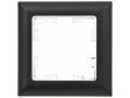 BRITE Рамка 1-местная РУ-1-Бр хром/черный IEK