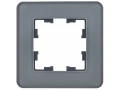 BRITE Рамка 1-местная РУ-1-2-Бр стекло графит RE IEK