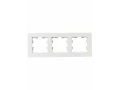 BRITE Рамка 3-местная РУ-3-Бр белый рифленый IEK