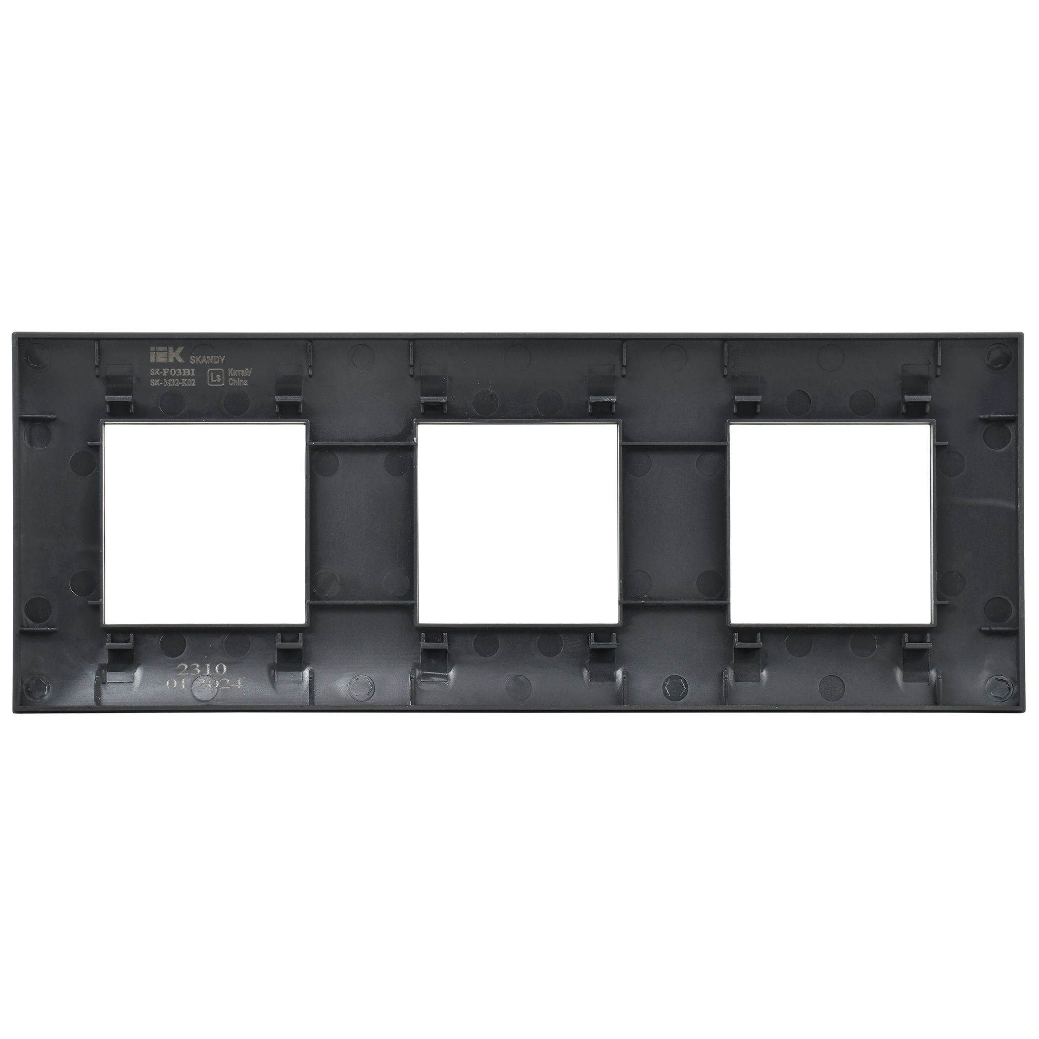 SKANDY Рамка 3-местная SK-F03Bl черный IEK