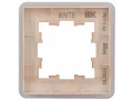 BRITE Рамка 1-местная РУ-1-2-Бр стекло дымчатый RE IEK