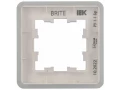 BRITE Рамка 1-местная РУ-1-1-Бр металл алюминий RE IEK