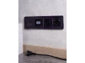 BRITE Рамка 4-местная РУ-4-1-Бр металл черный RE AL IEK