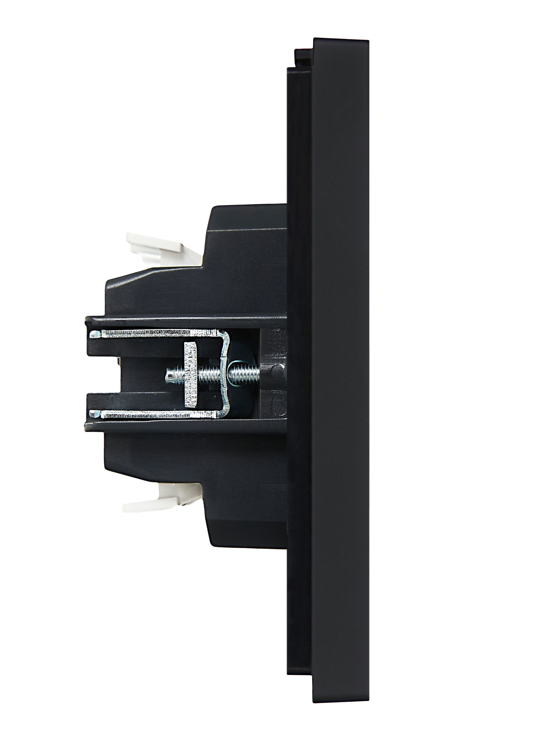 FORTE&PIANO Выключатель 2-клавишный проходной с индикацией 10А FP108 черный IEK