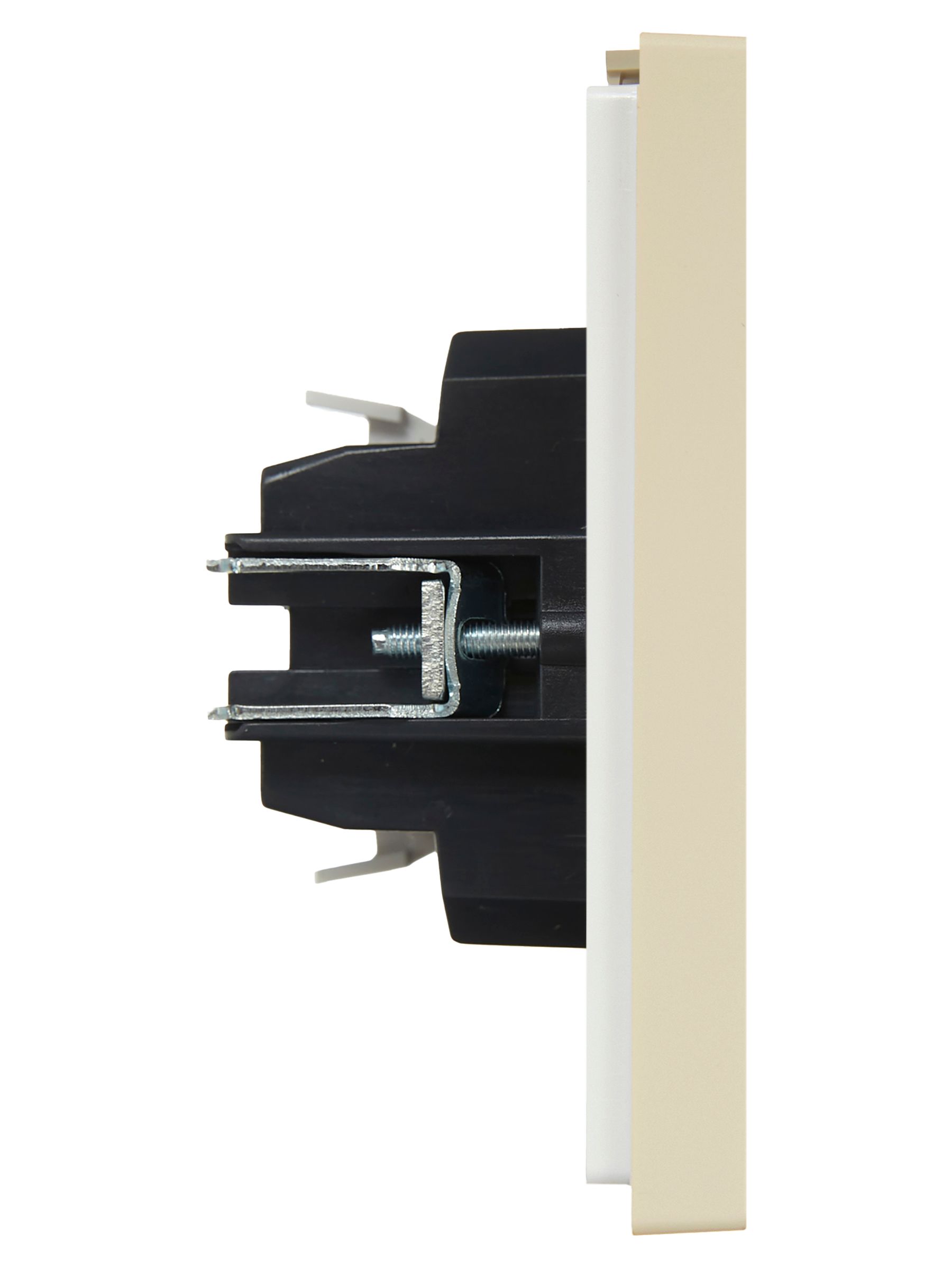 FORTE&PIANO Выключатель 2-клавишный проходной с индикацией 10А FP408 ваниль IEK