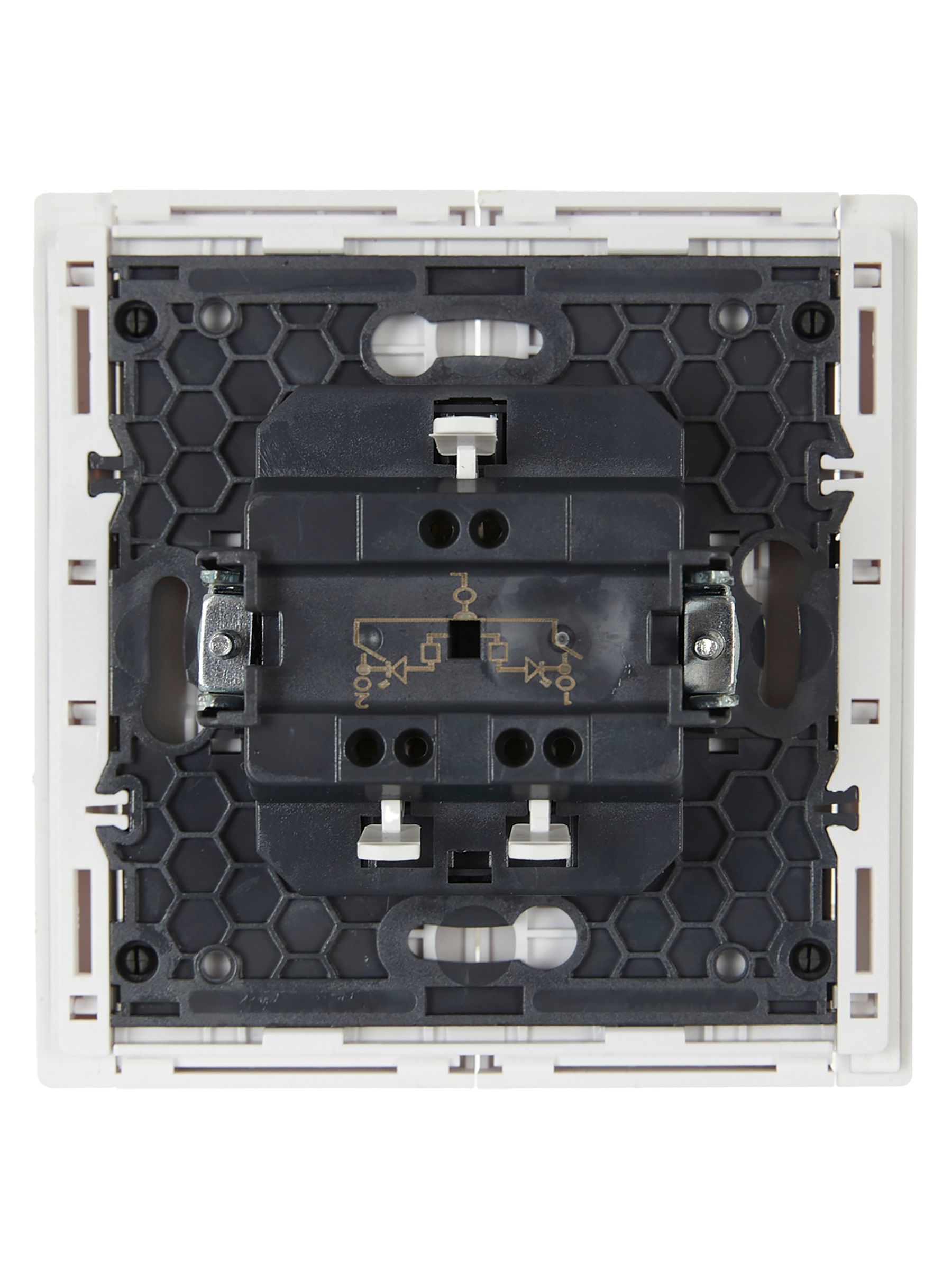 FORTE&PIANO Выключатель 2-клавишный с индикацией 10А FP206 белый IEK