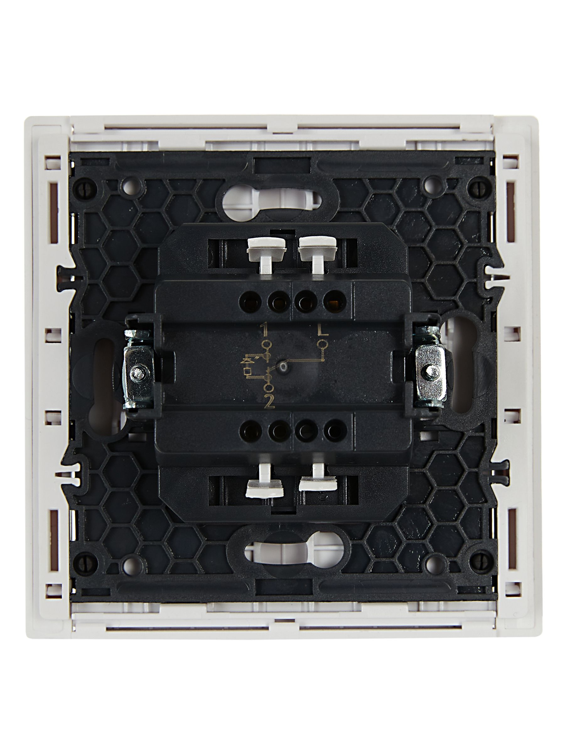 FORTE&PIANO Выключатель 1-клавишный проходной с индикацией 10А FP204 белый IEK