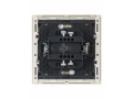 FORTE&PIANO Выключатель 1-клавишный с индикацией 10А FP402 ваниль IEK