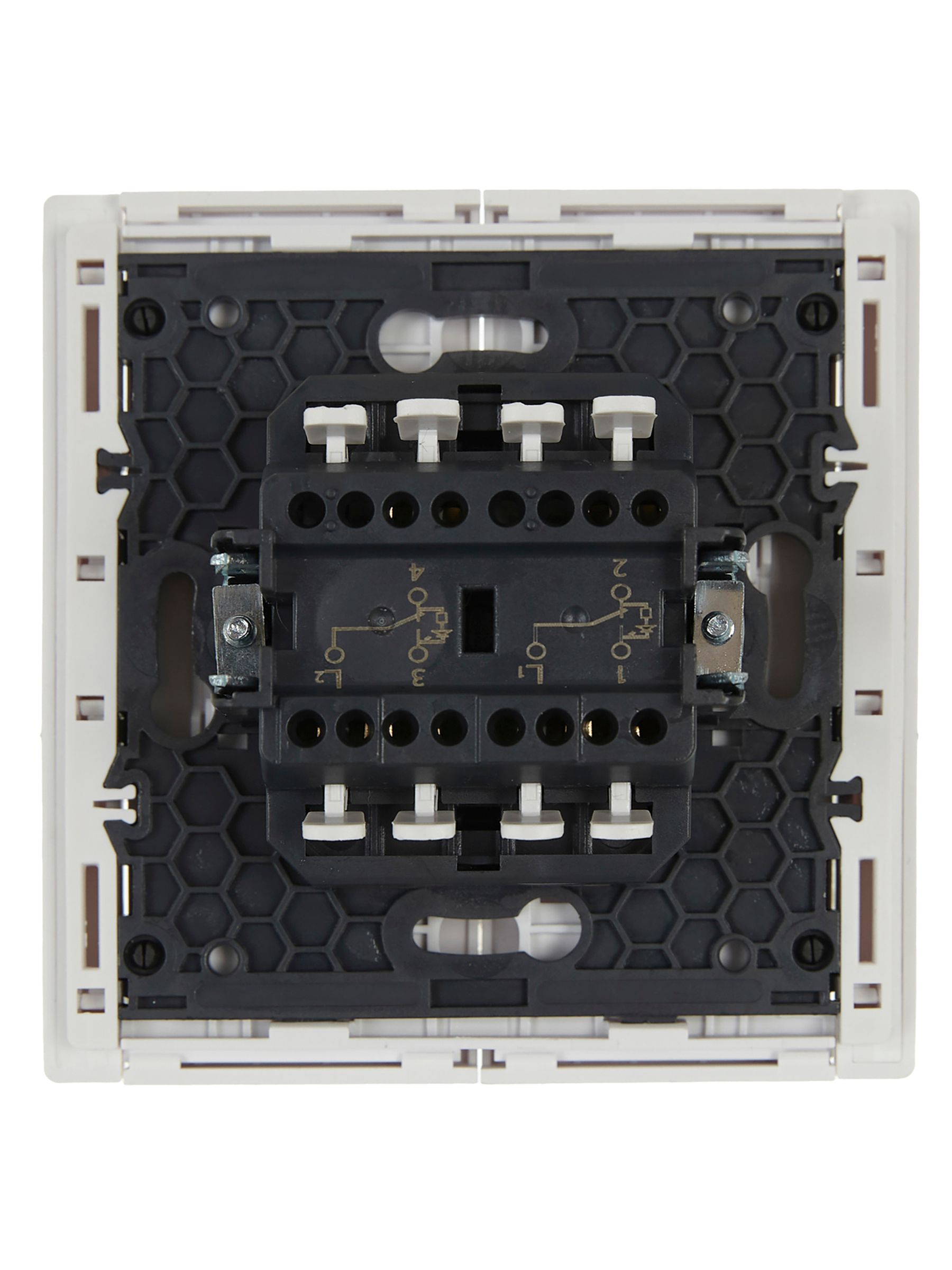 FORTE&PIANO Выключатель 2-клавишный проходной с индикацией 10А FP208 белый IEK
