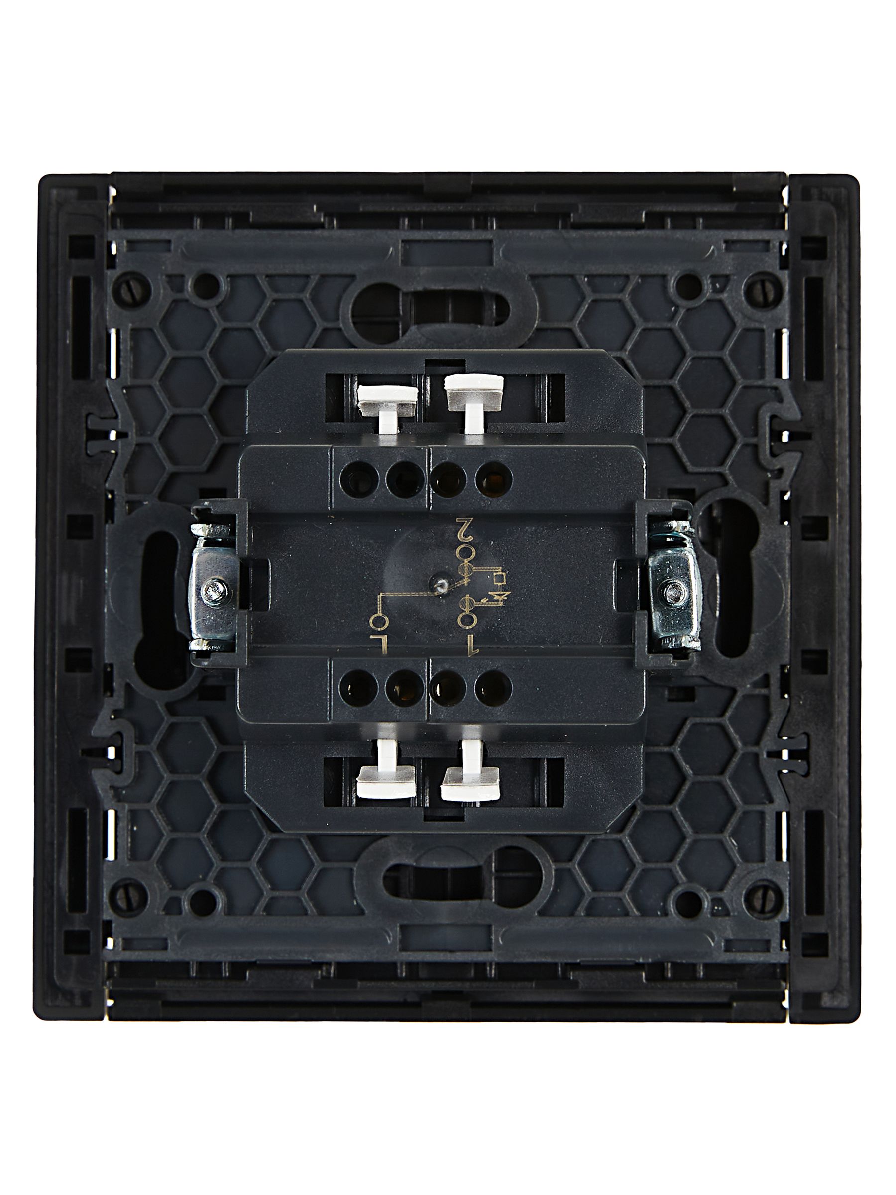 FORTE&PIANO Выключатель 1-клавишный проходной с индикацией 10А FP104 черный IEK