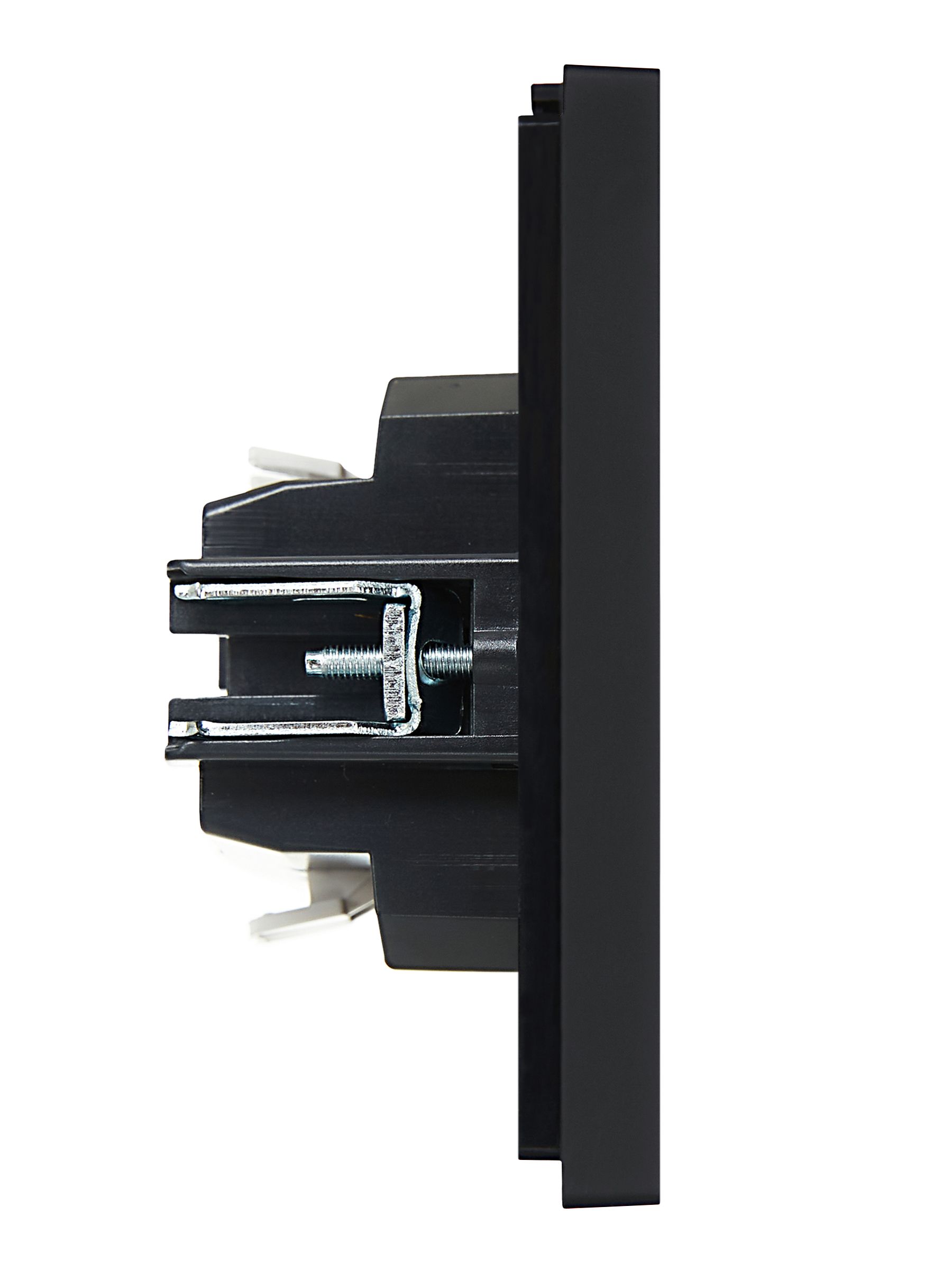 FORTE&PIANO Выключатель 1-клавишный проходной с индикацией 10А FP104 черный IEK