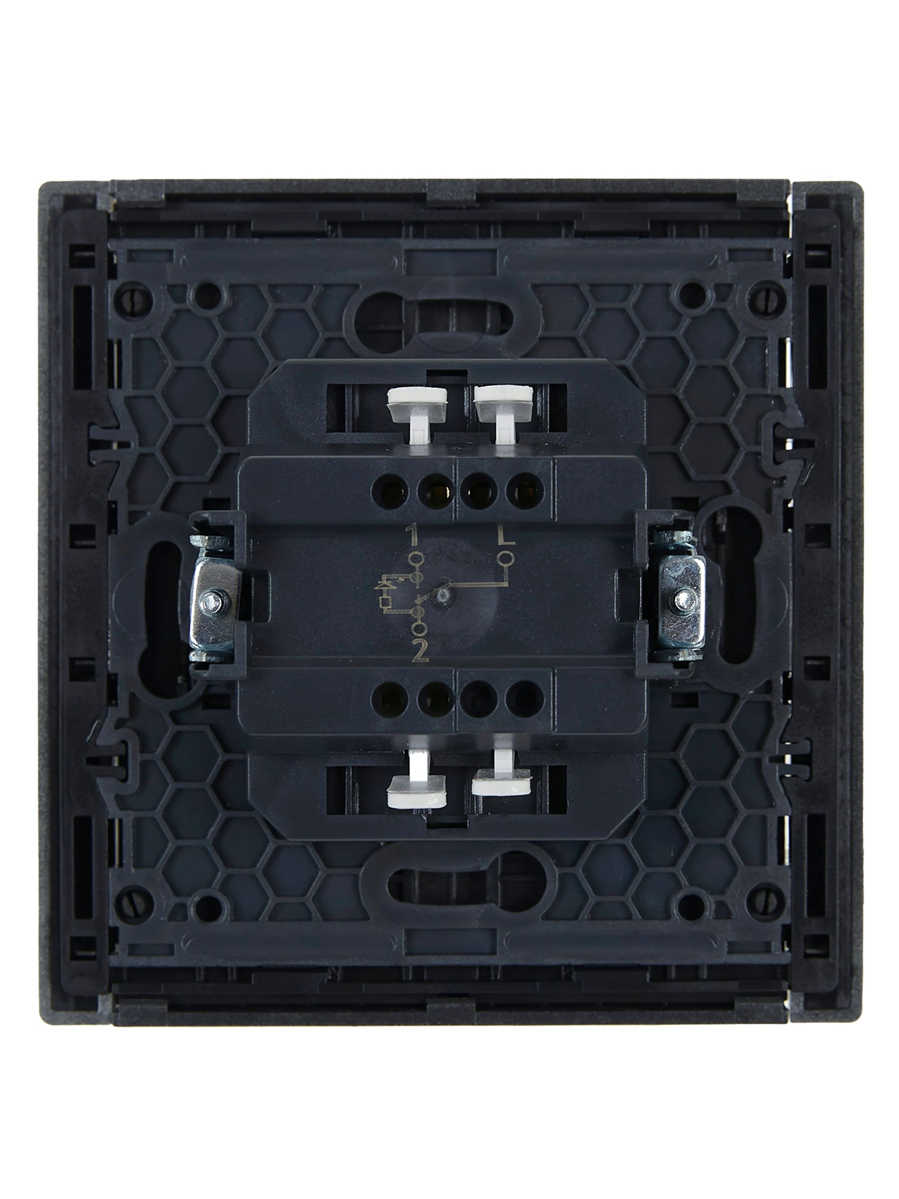 FORTE&PIANO Выключатель 1-клавишный проходной с индикацией 10А FP504 сталь IEK